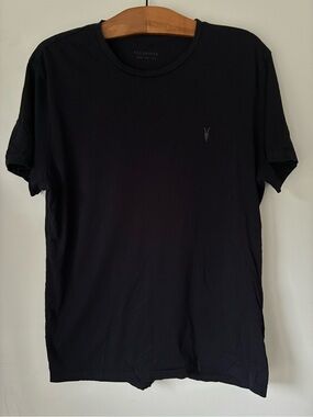 All Saints Men’s Black Crew Neck T-Shirt